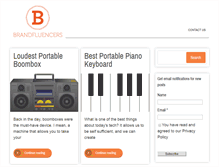 Tablet Screenshot of brandfluencers.com
